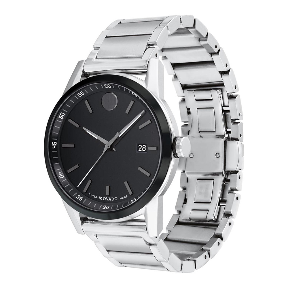 Movado Men MUSEUM Black Analog Watch SKU-ID 607557 Helios The