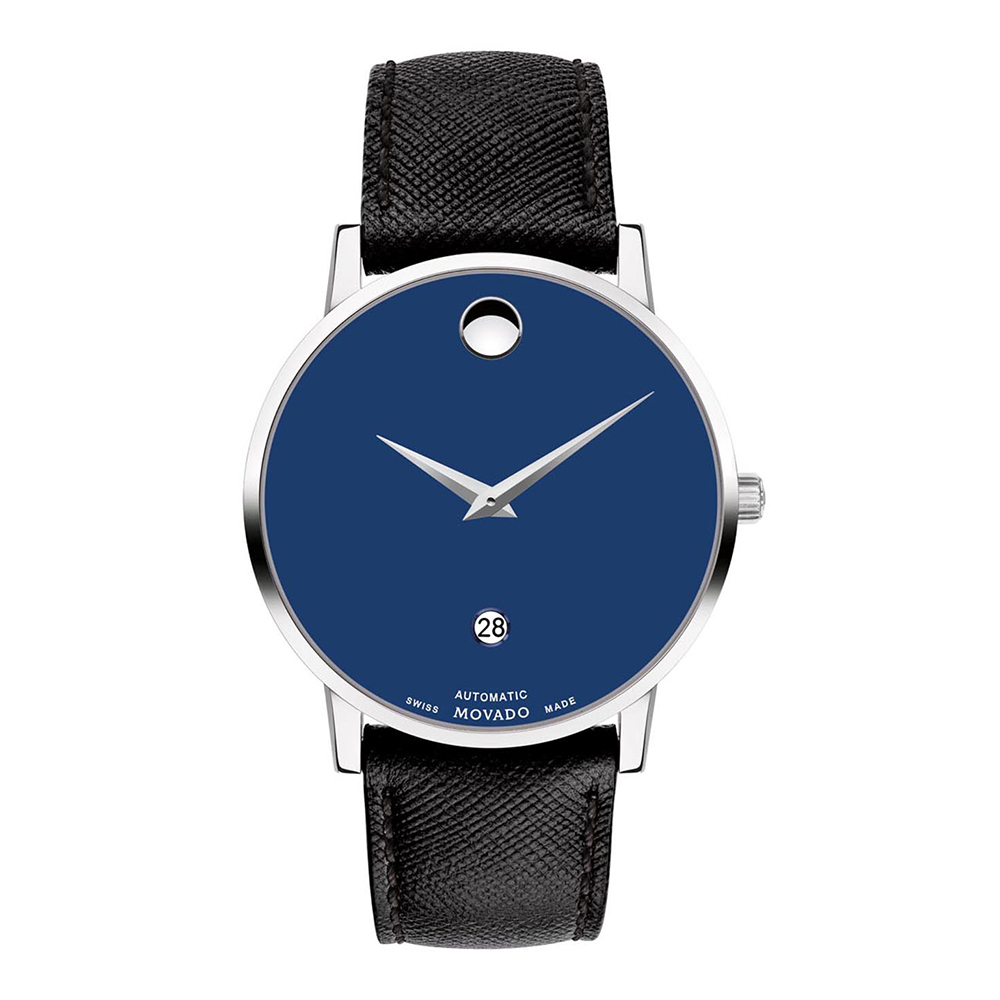 Movado blue dial men's watch best sale