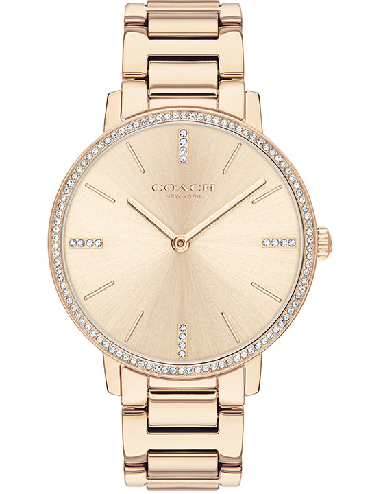 Buy Online Coach Women Round Rose Gold Watches 14503354 at Best Price Helios Store