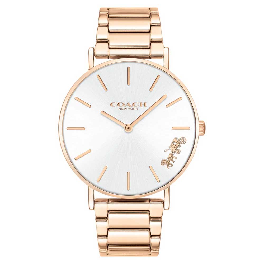 Coach Women Perry Round Silver Watches
