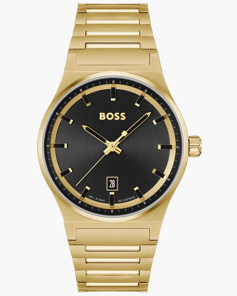 Boss Men Candor Round Black Watches