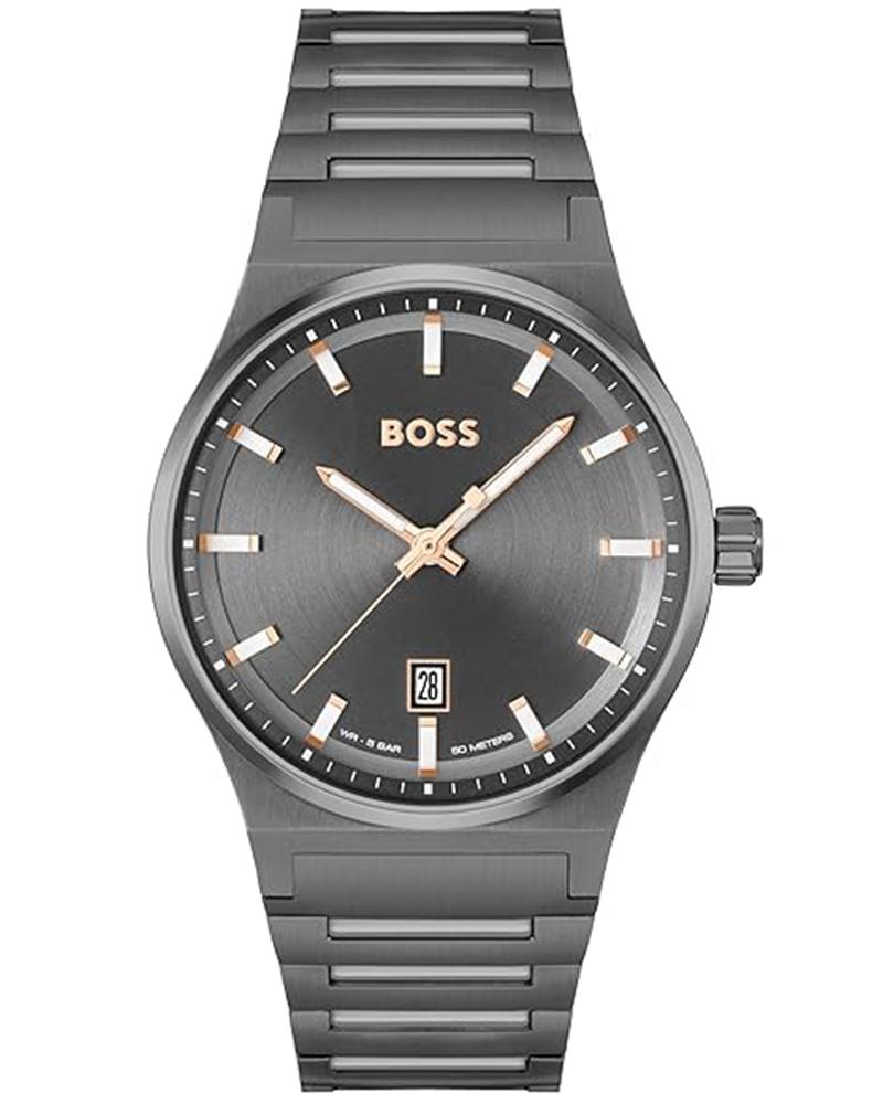 Boss Men Candor Round Grey Watches
