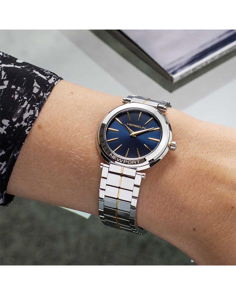 Herbelin Women NEWPORT Blue Analog Watch SKU-ID 16922BT15 | Helios