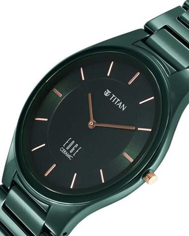 Edge Men EDGE CERAMIC Green Analog Watch SKU-ID 1696QC06 | Helios