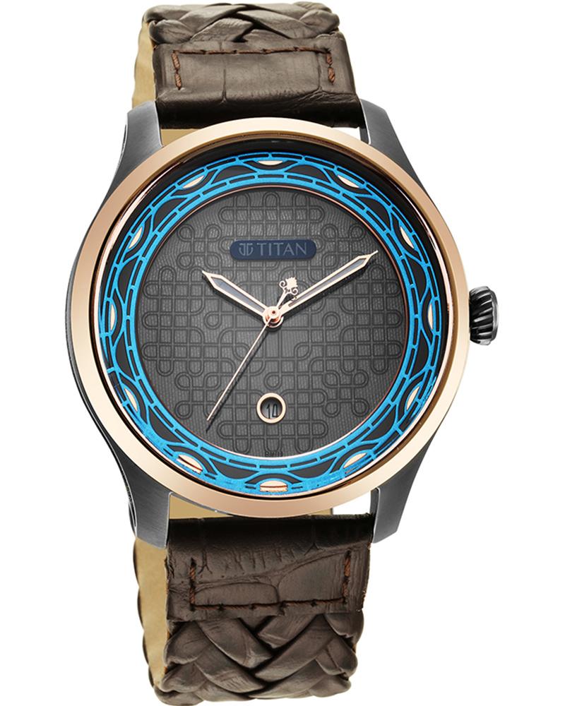 Titan Men Wedding Collection Round Grey Watches