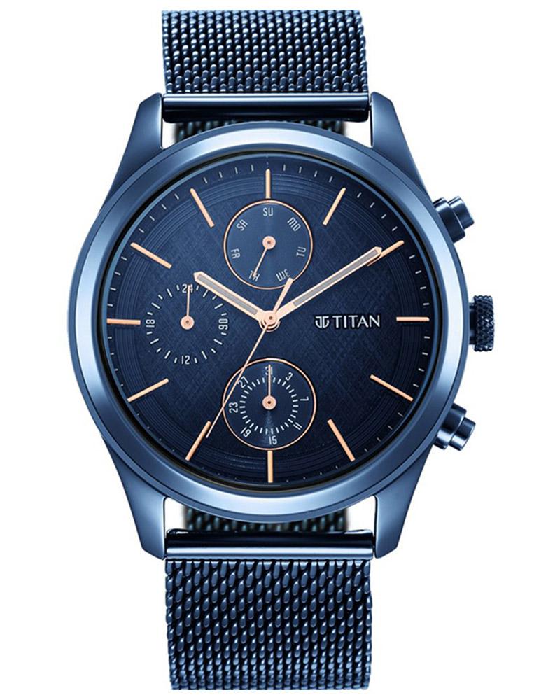 Titan Watch Store Imports Titan Slimline Analog Champagne Dial Men's Watch India Ubuy