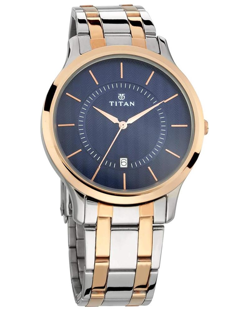Titan Men GENTS KARISHMA Blue Analog with Date Watch SKU-ID