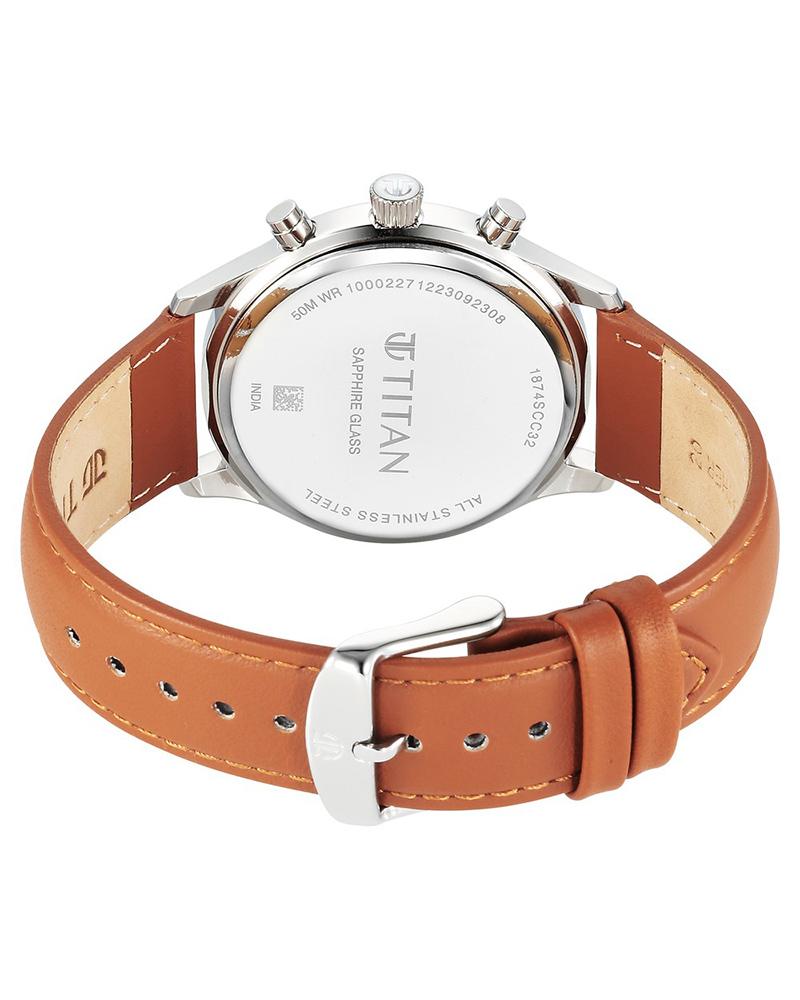 Stainless Steel Titan Sapphire Glass Watches Buy Titan 1595WL01 - Main Image