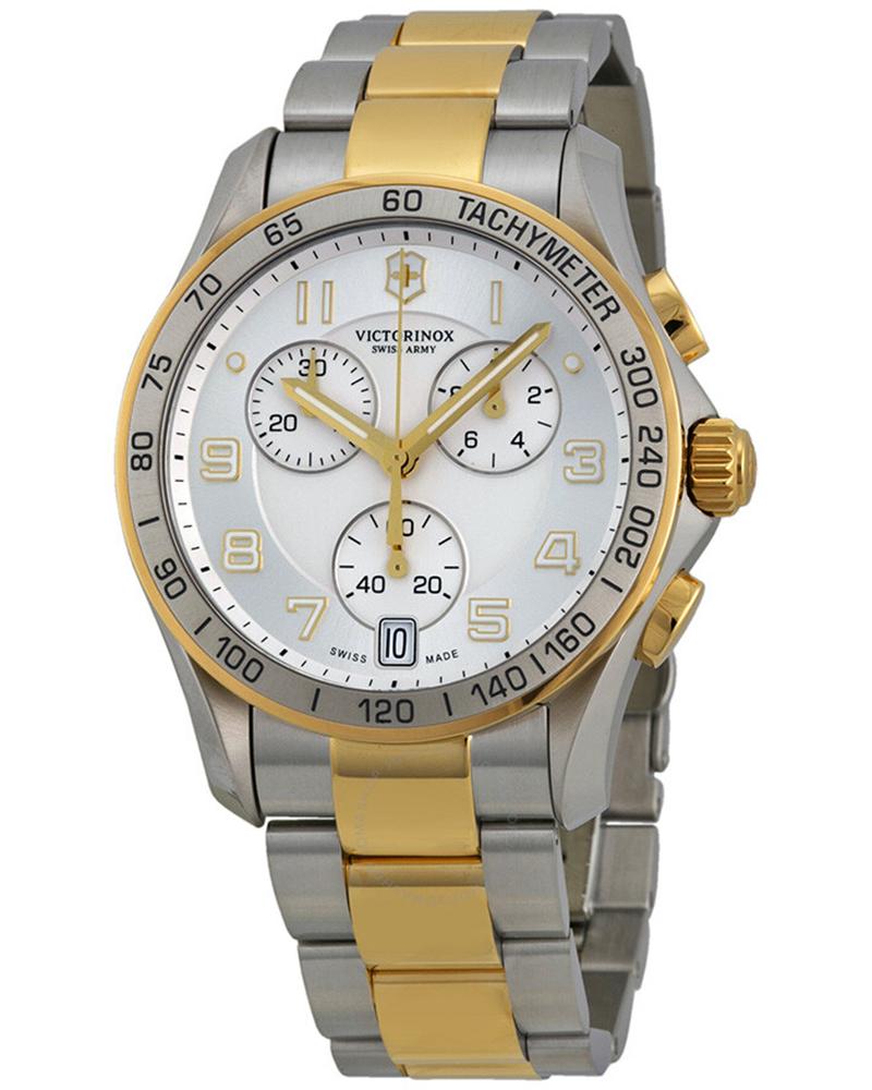 Victorinox Men Chrono classic Round Silver Watches