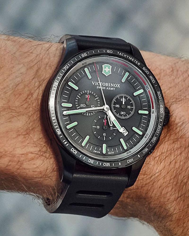 Victorinox Men ALLIANCE Grey Chronograph Watch SKU-ID 241818