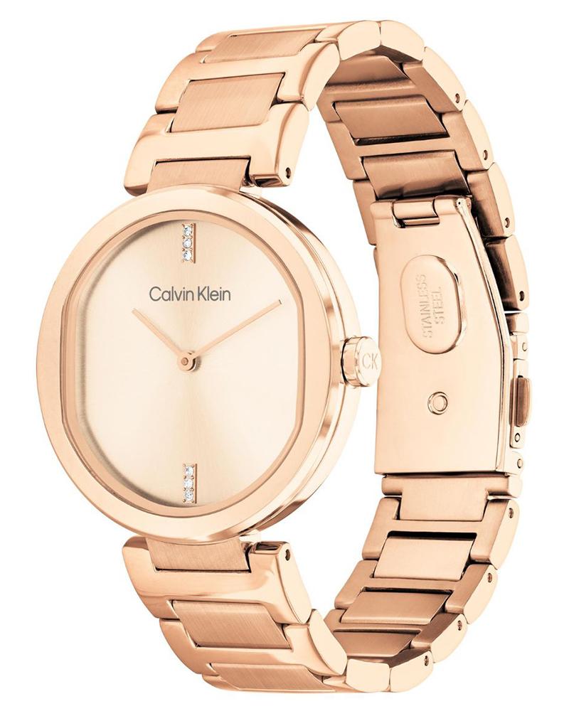 Calvin klein Women Ck sensation Round Rose gold Watches