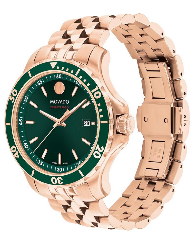 Movado Men Series 800 Round Silver Watches