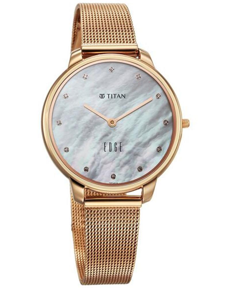 Titan Edge Women EDGE METAL Mother Of Pearl Analog Watch SKU-ID