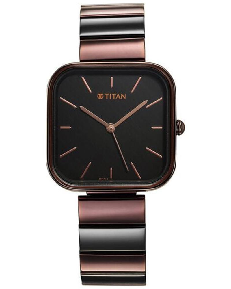 Titan Women PURPLE STACKABLES Black Analog Watch SKU-ID 2715KM01F