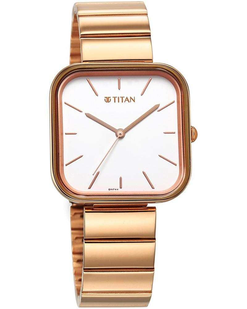 Titan Women PURPLE STACKABLES White Analog Watch SKU-ID 2715WM01F