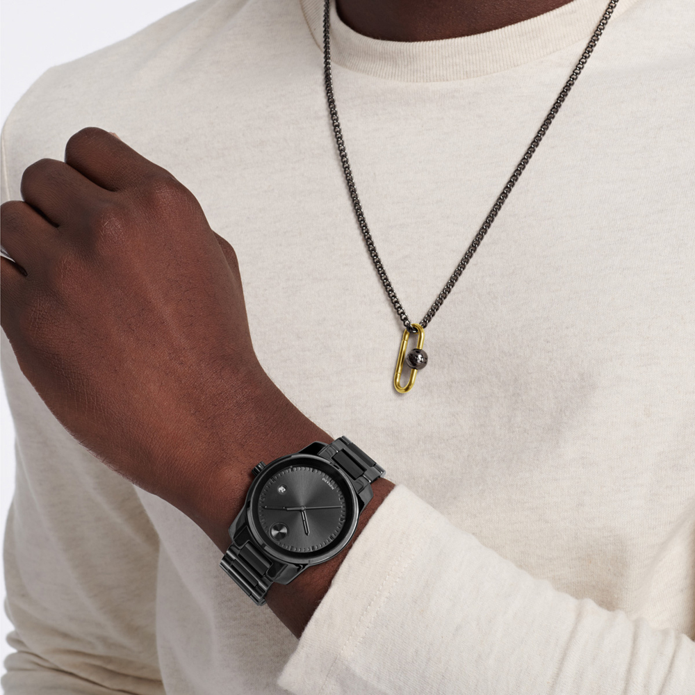 Movado matte black hotsell