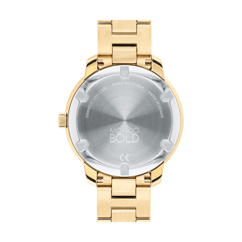 Buy Movado BOLD Round Quartz Gold Dial Women Watch 3600750 Helios Watch Store