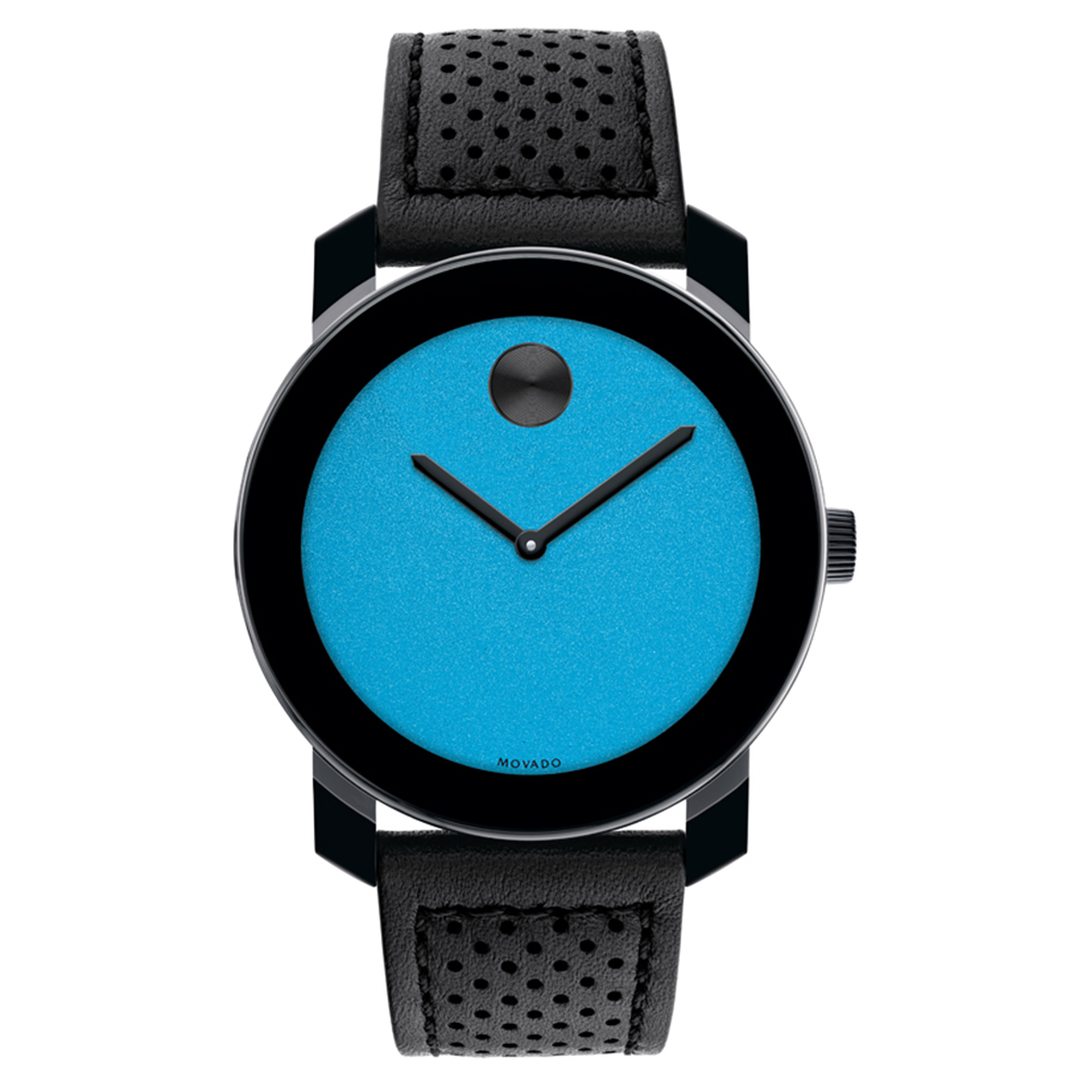 Buy Movado BOLD Round Quartz Blue Dial Men Watch 3600761 Helios Watch Store