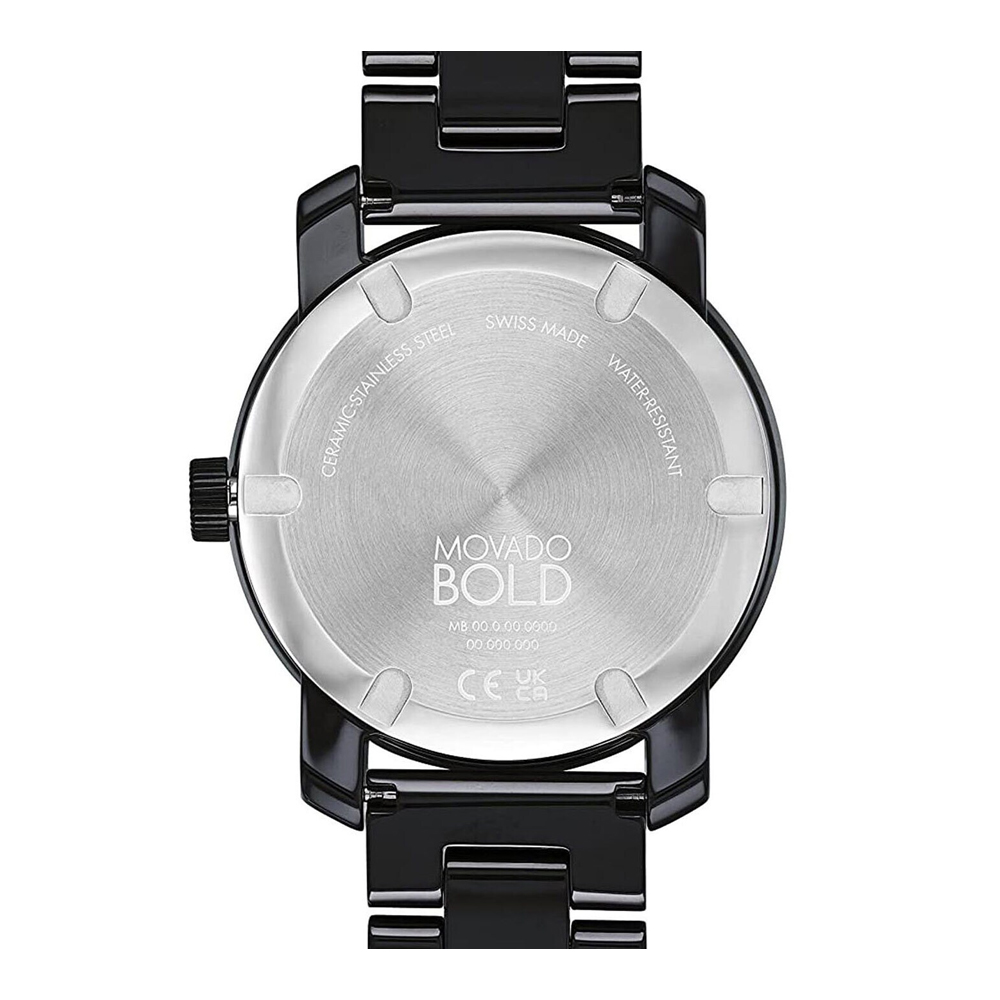 Movado Women Bold Iconic Round Black Watches