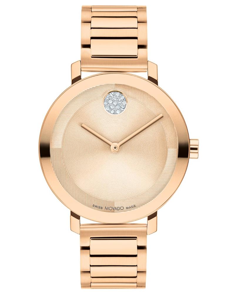 Movado Women Bold Round Rose gold Watches
