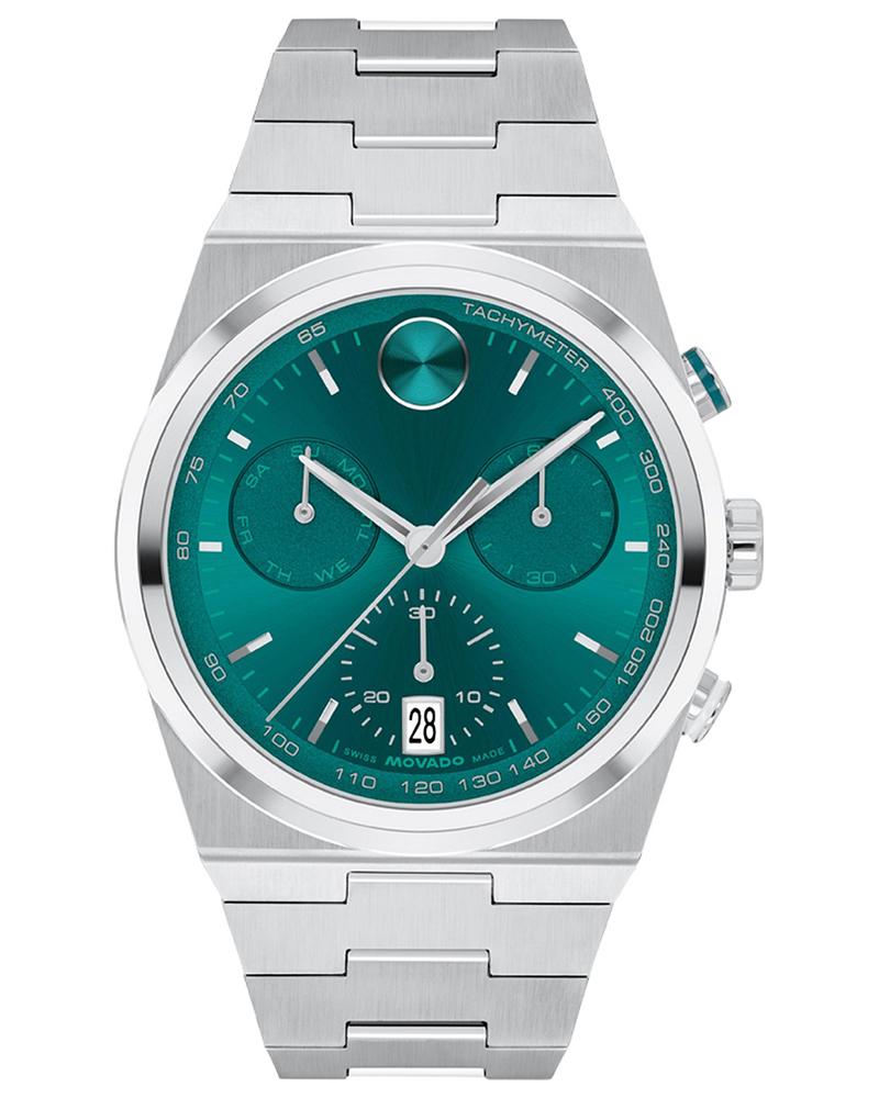 Movado Men Bold Round Green Watches