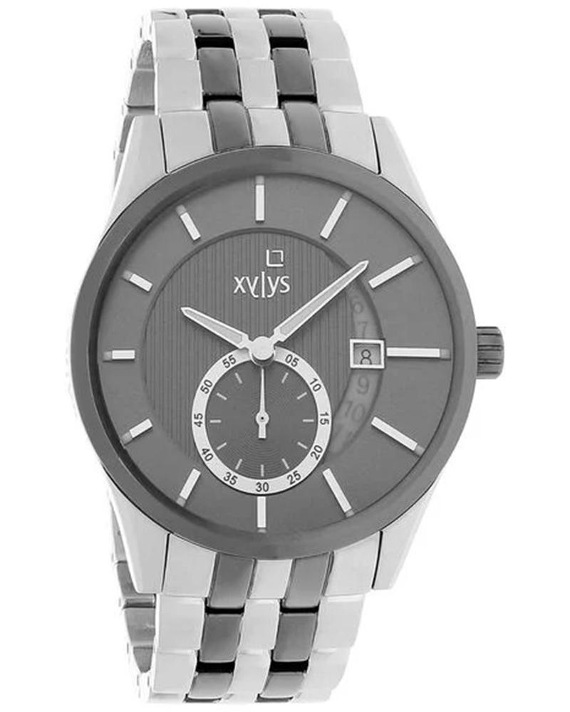 Xylys Men FACETS Grey Analog Watch SKU-ID 40034KM02E | Helios The