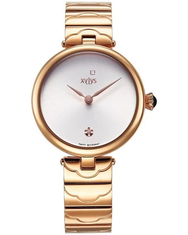Xylys Women Sparkle Round Silver Watches