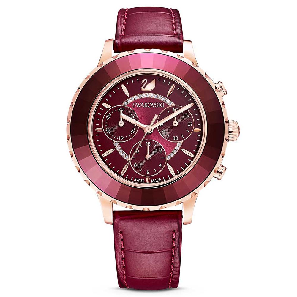 Swarovski Women OCTEA LUX CHRONO WATCH Red Analog Watch SKU-ID