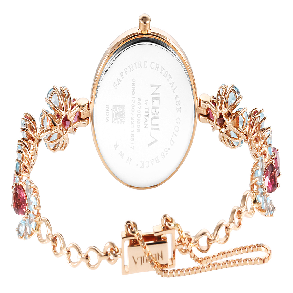 Nebula Ashvi Women Round Rose Gold Watches