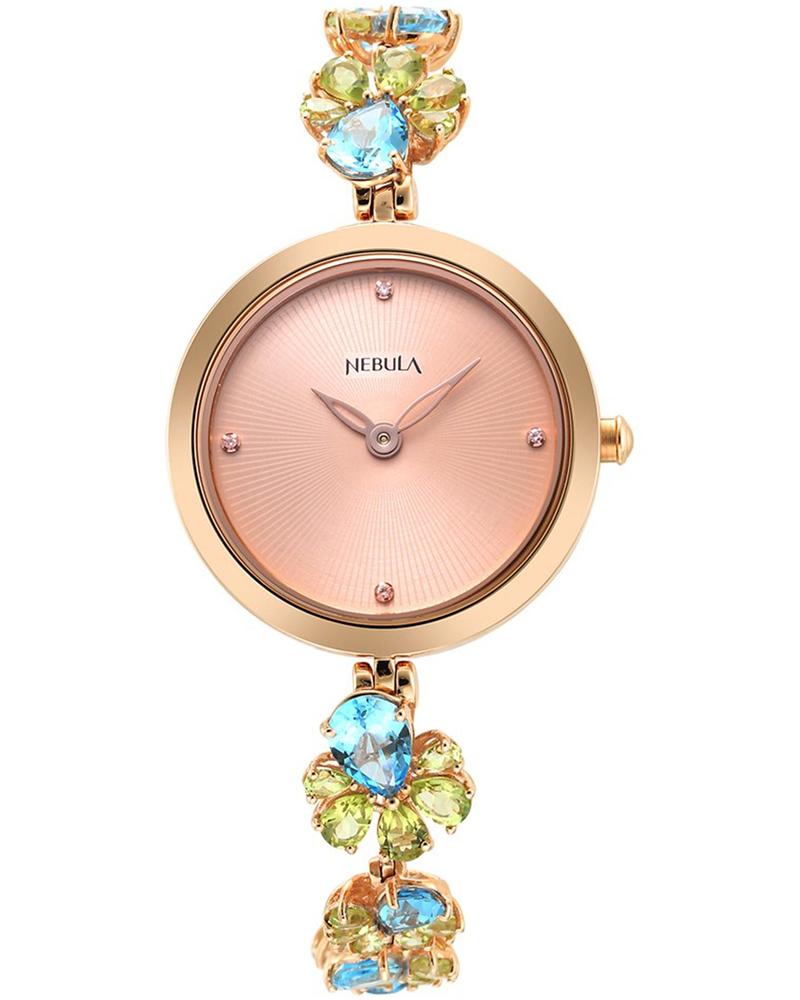 Nebula Women Ashvi Round Rose Gold Watches