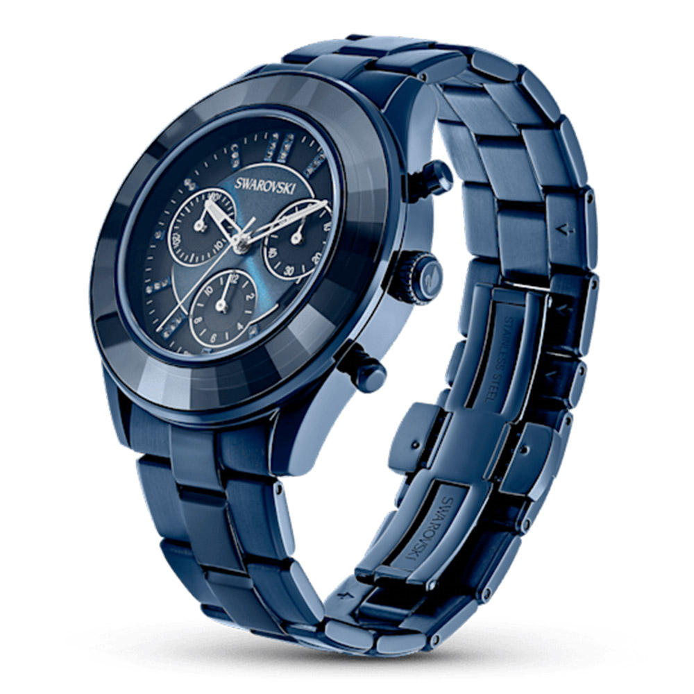 Swarovski Octea Moon Watch, Swiss Made, Moon, Leather Strap