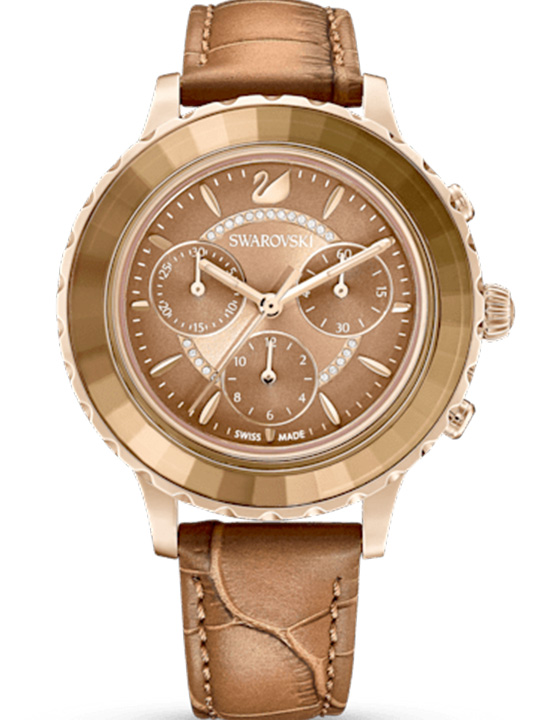 Swarovski Women OCTEA LUX CHRONO Brown Analog Watch SKU-ID 5632260