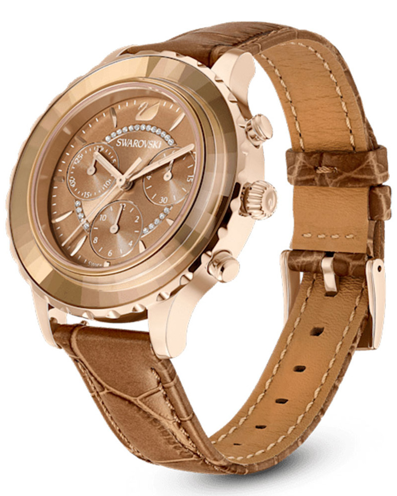 Swarovski Women OCTEA LUX CHRONO Brown Analog Watch SKU-ID 5632260