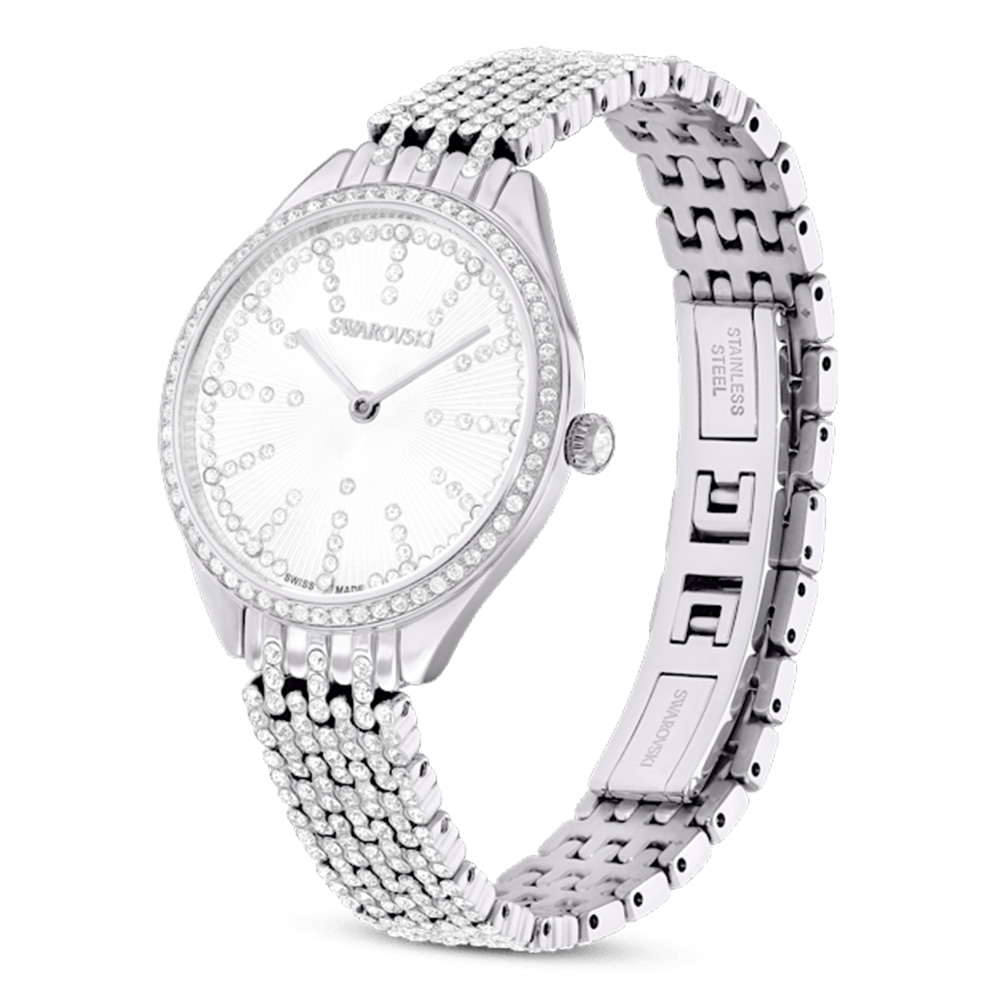 【SWAROVSKI】Attract ウォッチ 腕時計 5644053 Attract watch, Swiss Made, Full pavé, Crystal bracelet, Rose