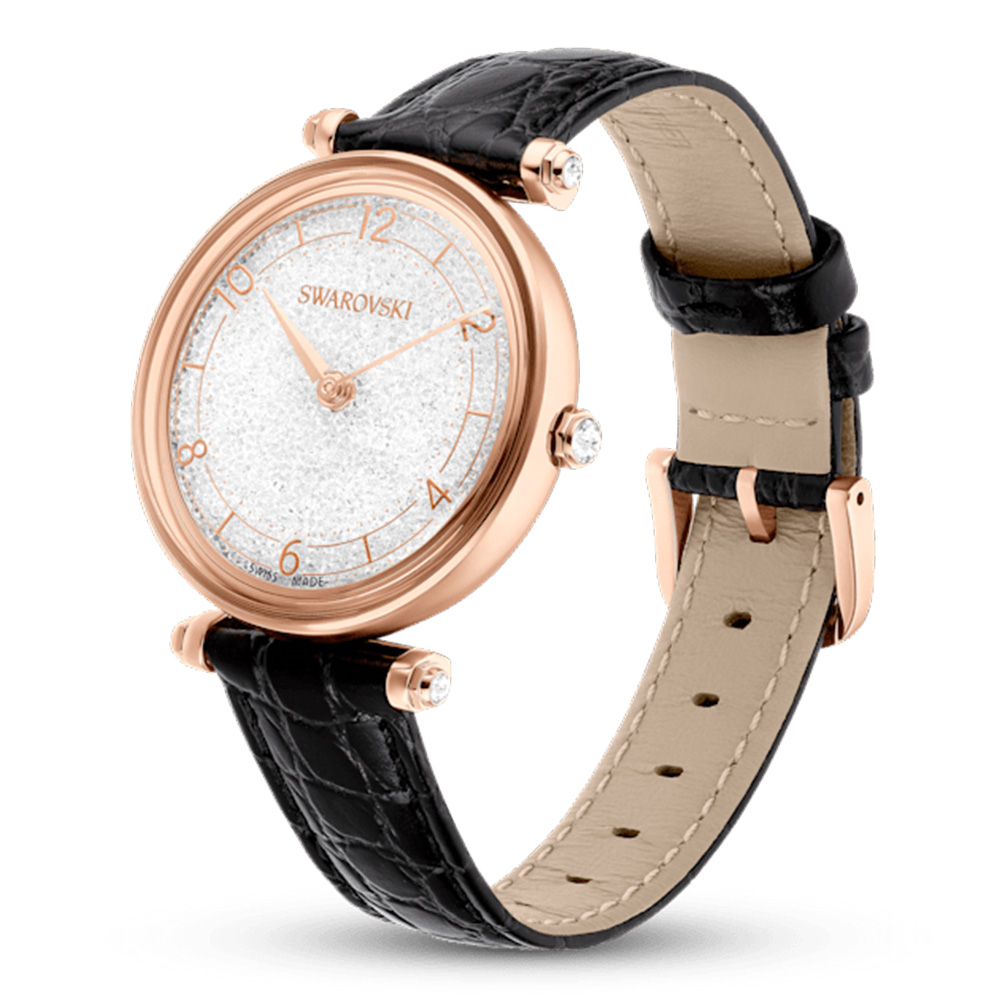 Swarovski Women CRYSTALLINE WONDER Black Analog Watch SKU-ID