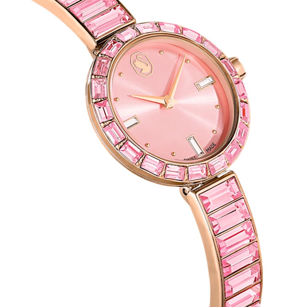 Pink Girl Watch 50 Rupees Swarovski Women Matrix Bangle Round Pink