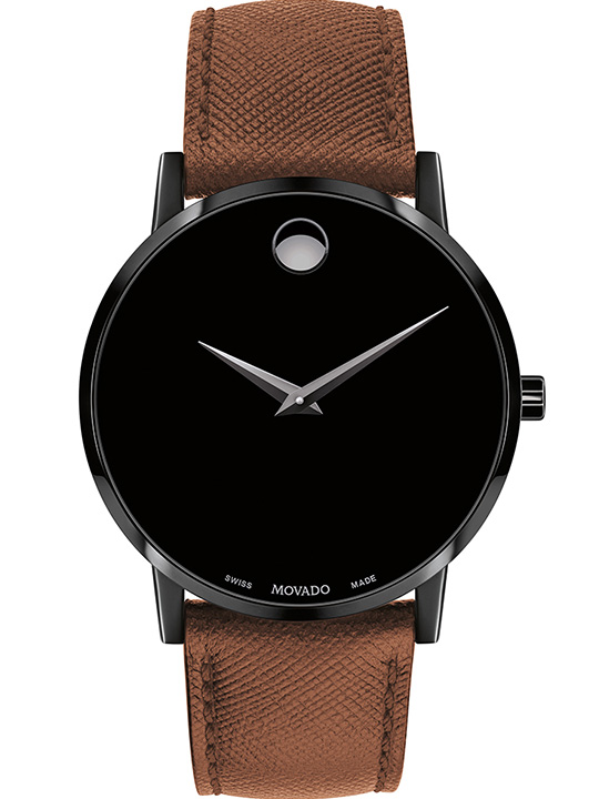 Buy Online Movado Men Round Black Watches 607198 at Best Price Helios Store