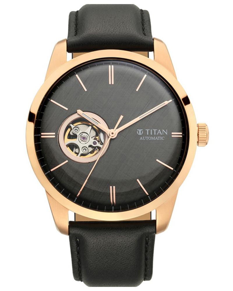 Titan Men AUTOMATICS Black Analog Watch SKU-ID 90126WL03 | Helios