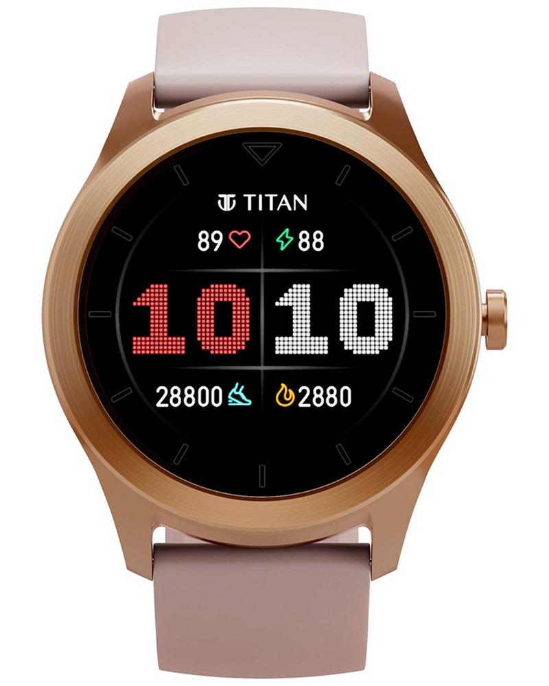 Titan Smart Men Titan Smart Round Black Smartwatches