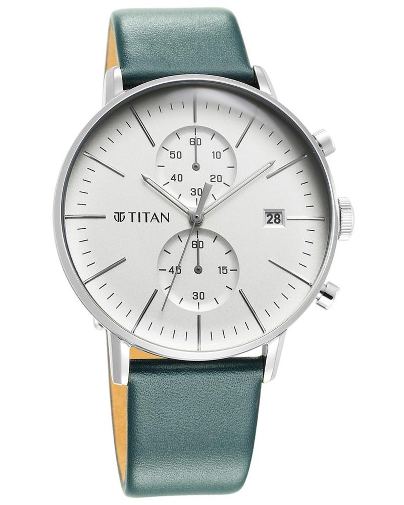 Titan Men INFINITY DISPLAY Silver Analog Watch SKU-ID 90146SL01