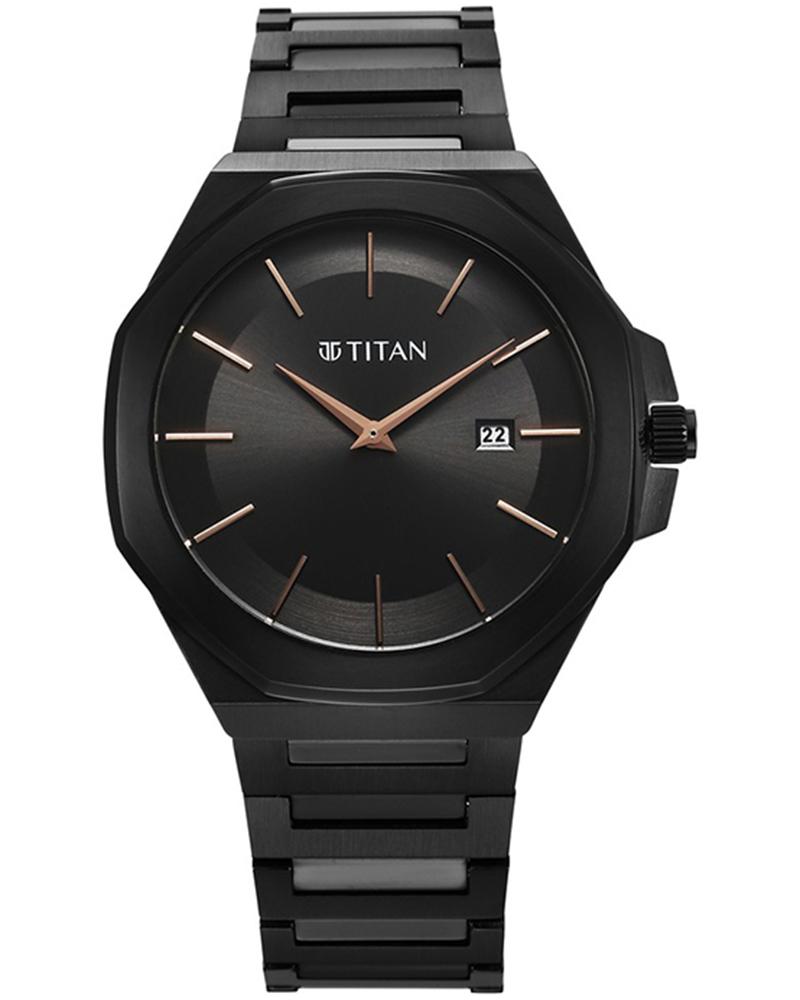 Titan black watches sale