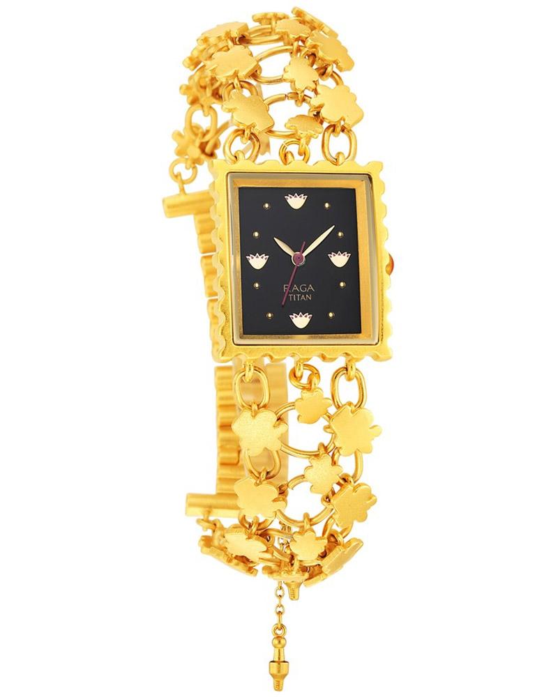 Titan Raga X Masaba Rectangular Shape Women Watch 95173YM01 Helios Watch Store