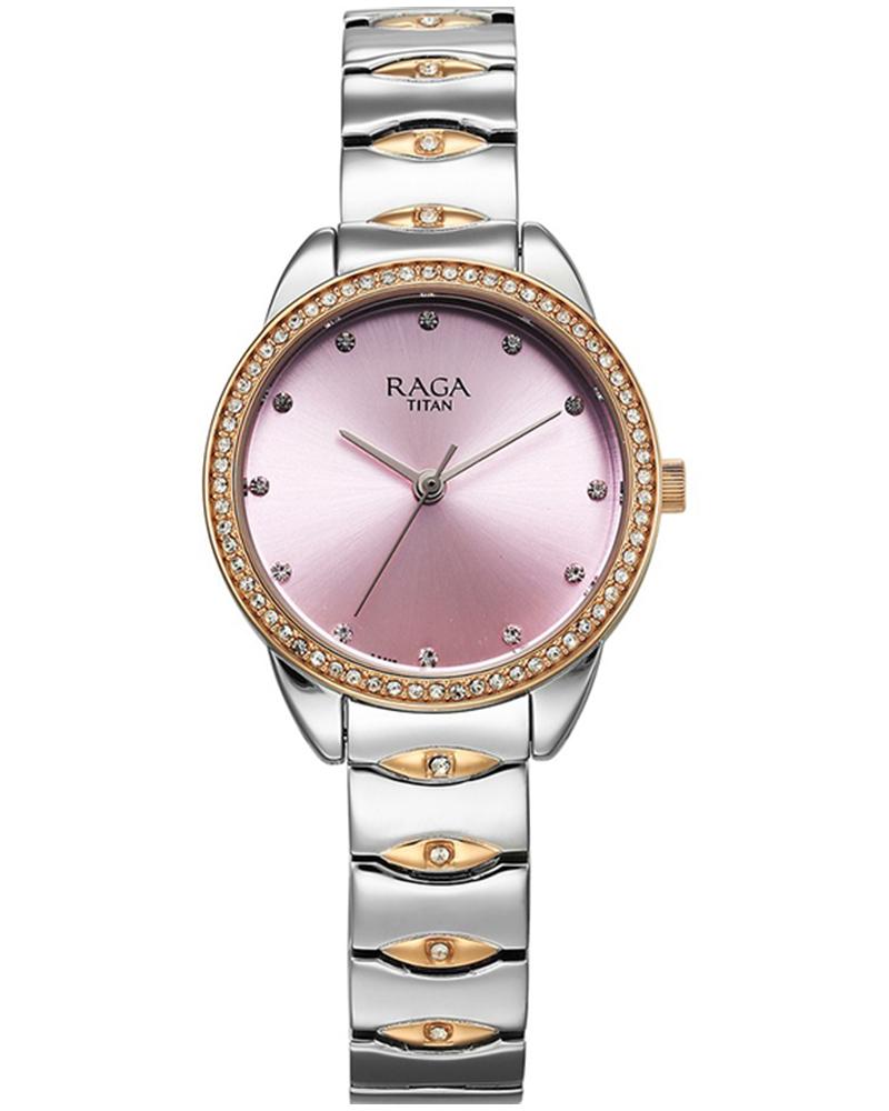 Titan Raga Round Women Watch 95281KM01 Helios Watch Store