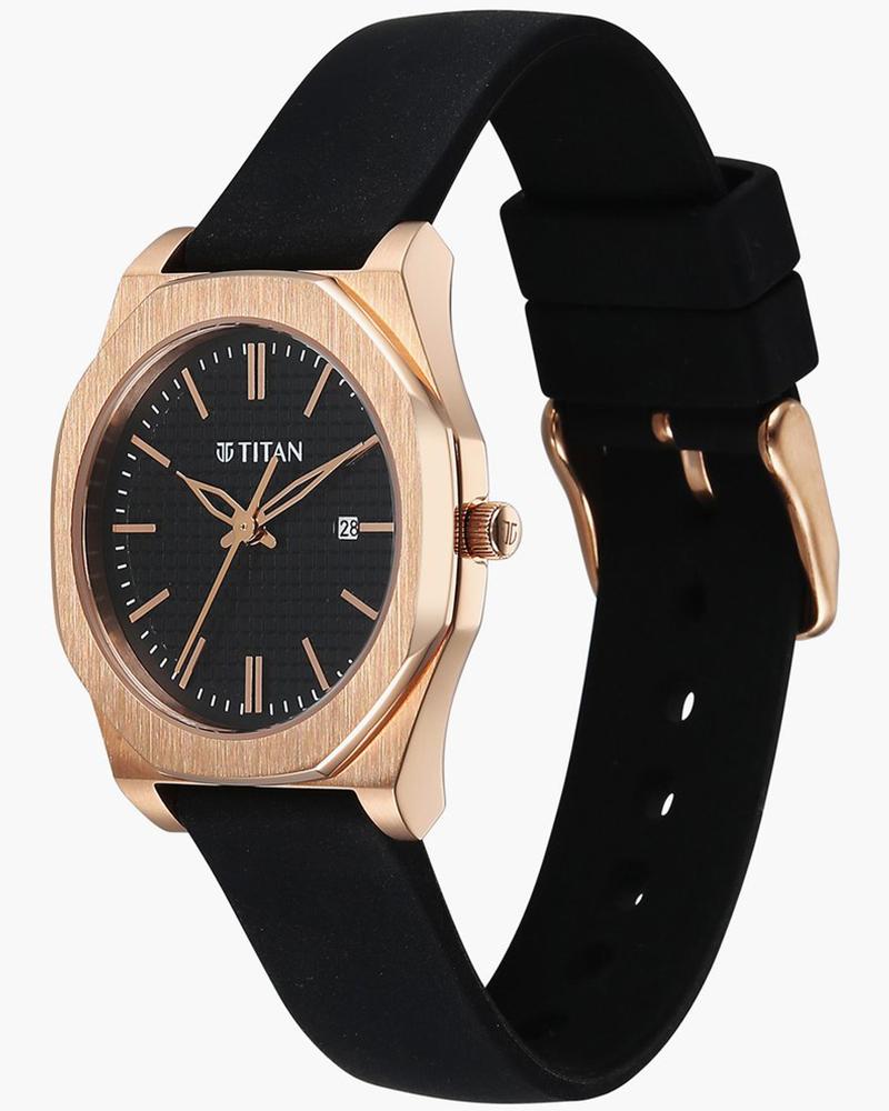Titan Women Workday Wonders Black Analog Watch SKU-ID 95295WP01