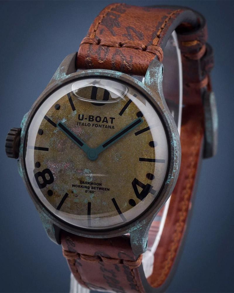U boat Unisex Darkmoon Round Brown Watches