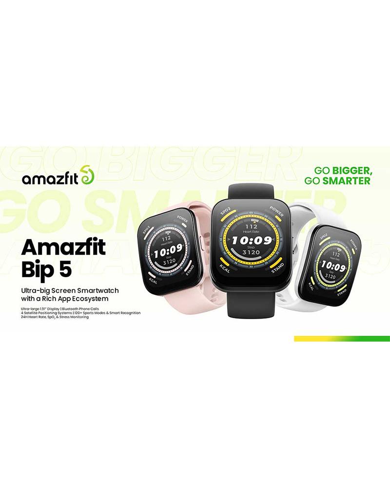 Amazfit Unisex Bip series Square Pink Smart watches