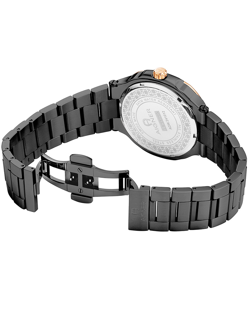 Aigner Men TAVIANO 2 Black Analog Watch SKU-ID AIAGW241012W