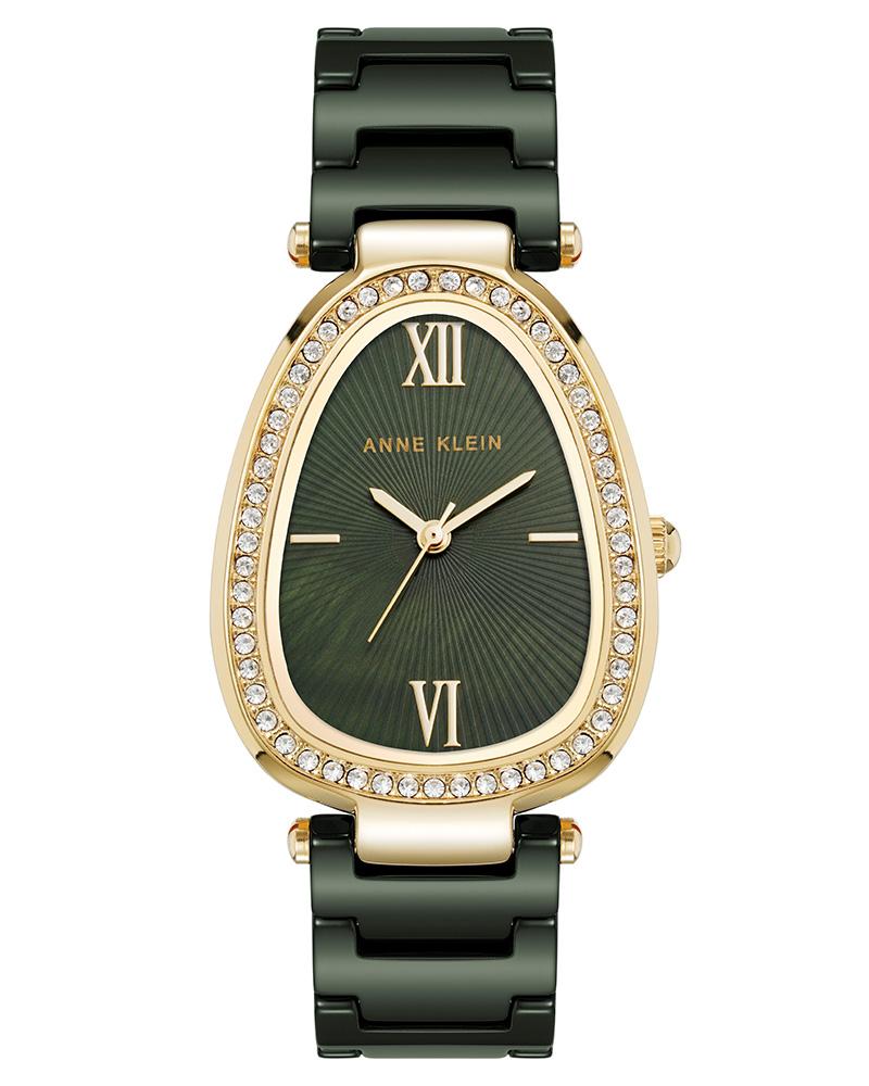 Anne Klein Women CERAMIC Green Analog Watch SKU-ID AK5012GPGN
