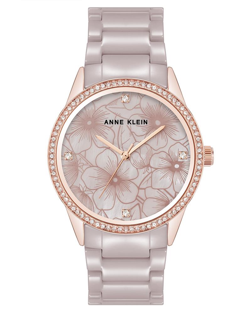 Anne Klein Women CERAMIC Brown & Grey Analog Watch SKU-ID
