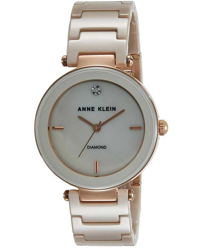 Anne Klein Women DIAMONDS White Analog Watch SKU-ID AK1018RGTN